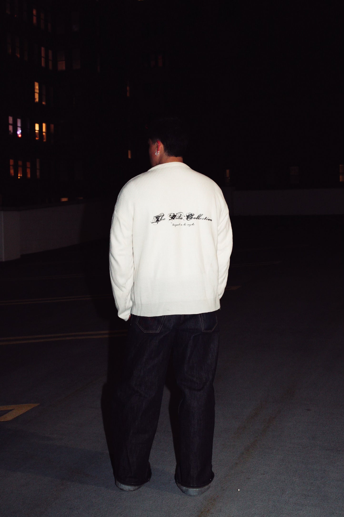 Cream Waffle Knit