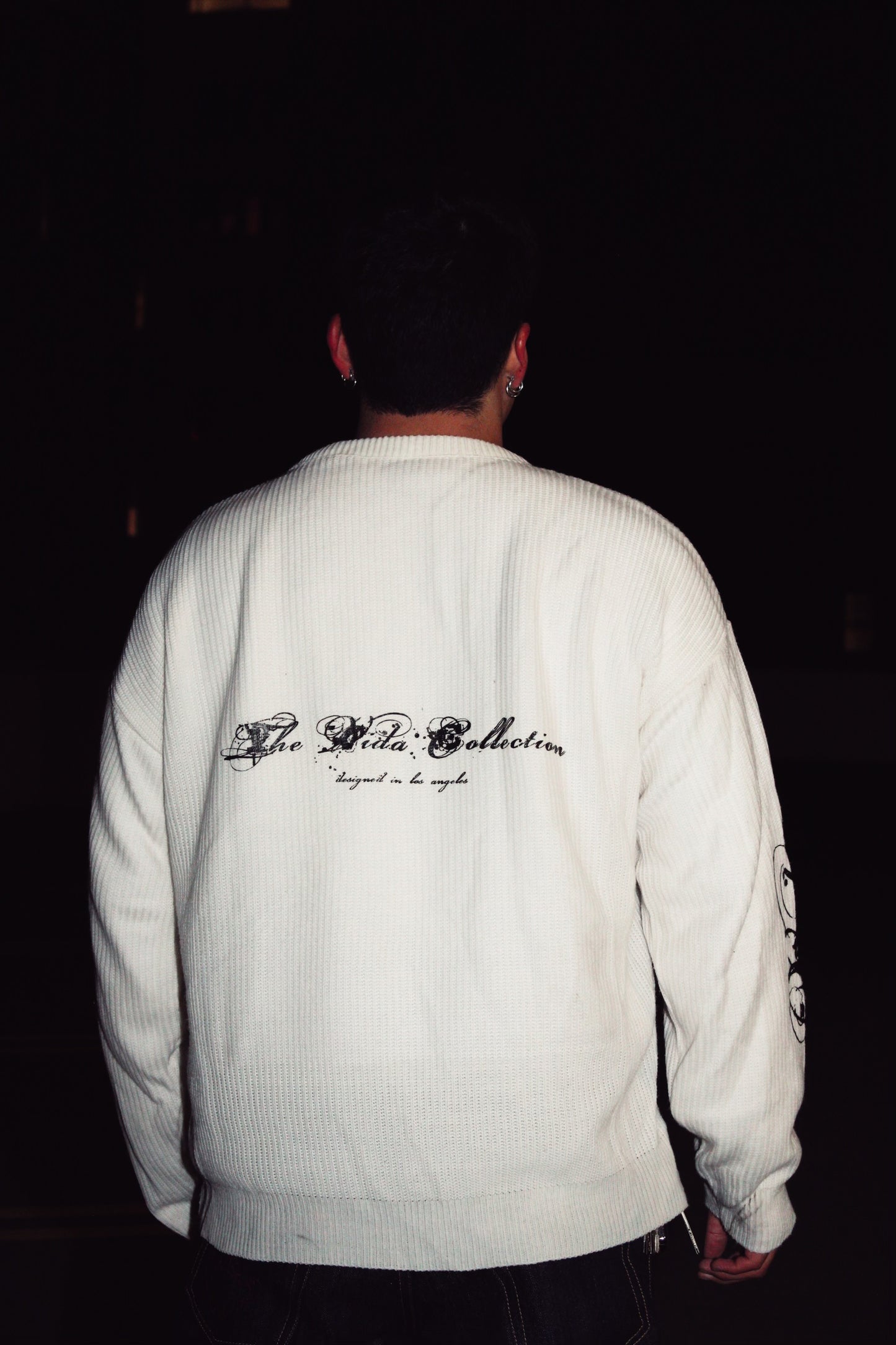 Cream Waffle Knit