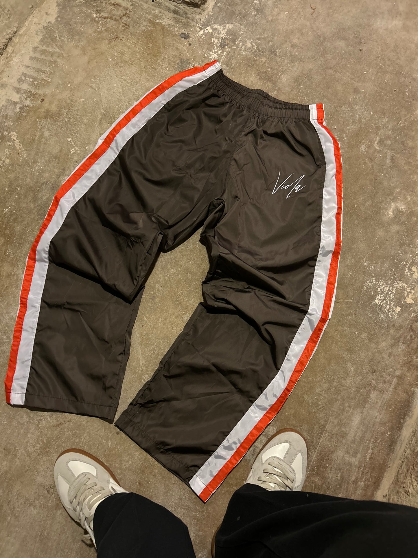 Brown Track Pants