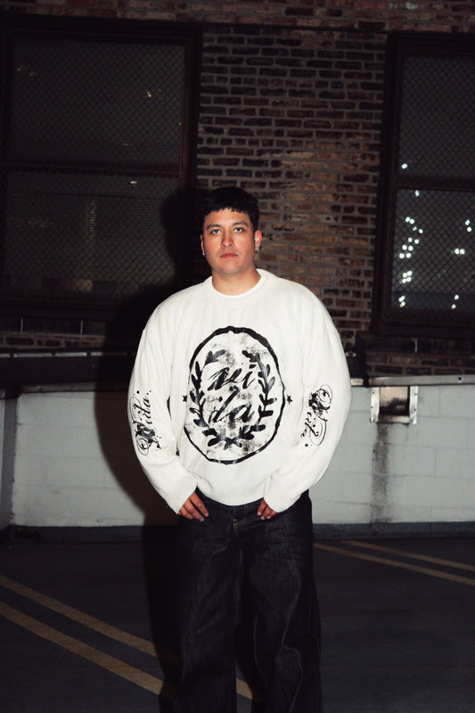Cream Waffle Knit