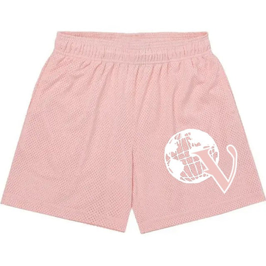 Pink Mesh Shorts